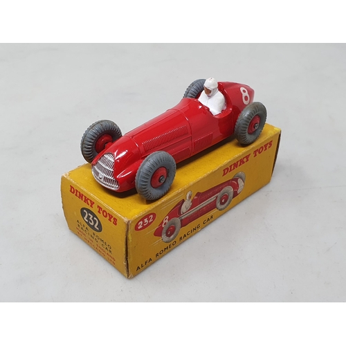 1443 - A boxed Dinky Toys No.232 Alfa Romeo Racing Car, Nr M, box Ex plus