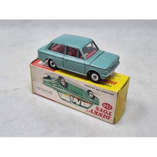 1452 - A boxed Dinky Toys No.138 green Hillman Imp Saloon, Ex, box Ex