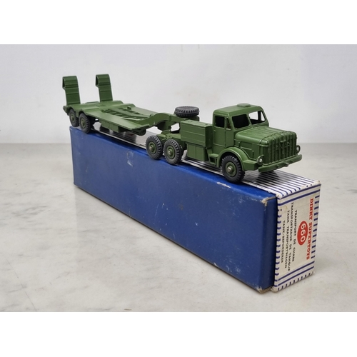 1454 - A boxed Dinky Supertoys No.660 Tank Transporter, Ex, box Ex