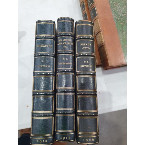 563 - Three boxes of assorted Books to include some leather bound, 'Hereford, Then and Now', 3 Vols, 'Step... 