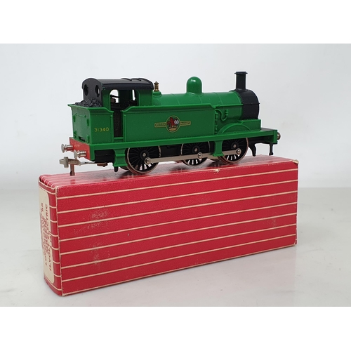 1056 - A boxed Hornby Dublo 2206 0-6-0T in black livery and a boxed 2207 0-6-0T in green livery, both with ... 