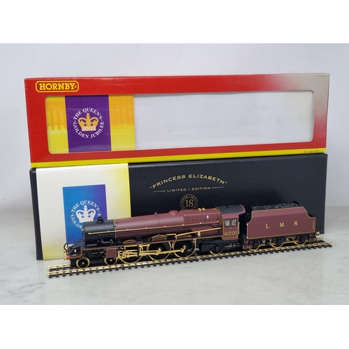 1237 - A boxed Hornby 00 gauge R2215 Limited Edition 'Princess Elizabeth II' Locomotive with gold plated pa... 