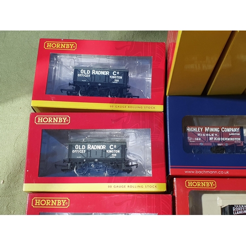 1243 - Twenty boxed Hornby, Bachmann and other 00 gauge private owner Wagons and a boxed Bachmann pack of t... 