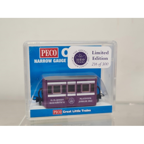 1259 - Seven boxed Peco Great Little Trains 009 gauge Coaches including Glyn Valley Tramway Open-sided, Ffe... 