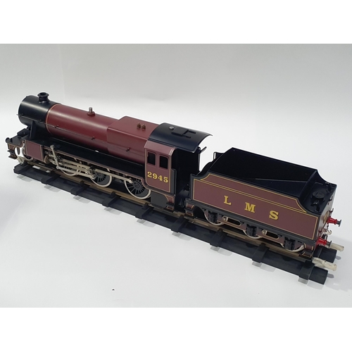 1267 - A boxed Bassett-Lowke Special Limited Release 0 gauge live steam Stanier 2-6-0 Mogul in L.M.S. maroo... 