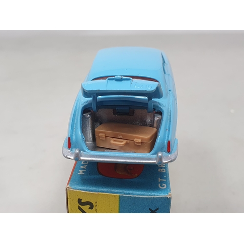 1291 - A boxed Corgi Toys No.238 pale blue Jaguar Mk.10 with luggage in the boot, Nr M-M, box Ex