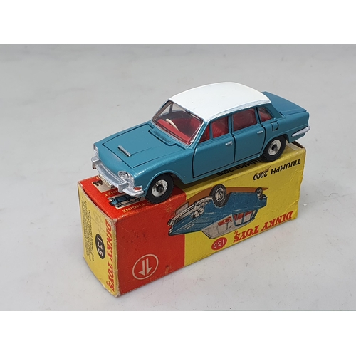 1304 - A boxed Dinky Toys No.135 metallic blue Triumph 2000, Nr M, box Ex