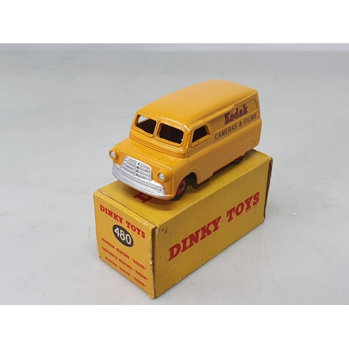 1307 - A boxed Dinky Toys No.480 Bedford Kodak Van, Ex plus Nr M, box VG-Ex (one flap has been taped)