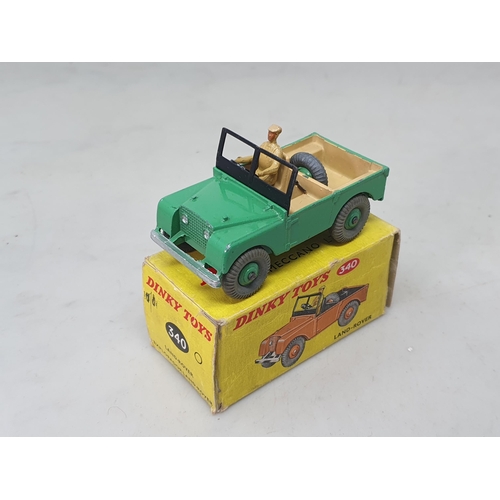 1312 - A boxed Dinky Toys No.340 green Land Rover Ex plus-Nr M, box G