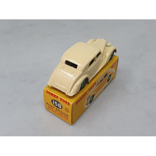 1317 - A boxed Dinky Toys No.158 cream Riley Saloon, M, superb box