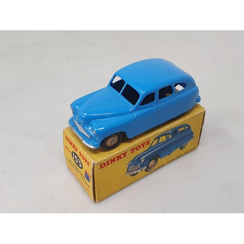 1319 - A boxed Dinky Toys No.153/40E blue Standard Vanguard Saloon, Nr M-M, box VG-Ex