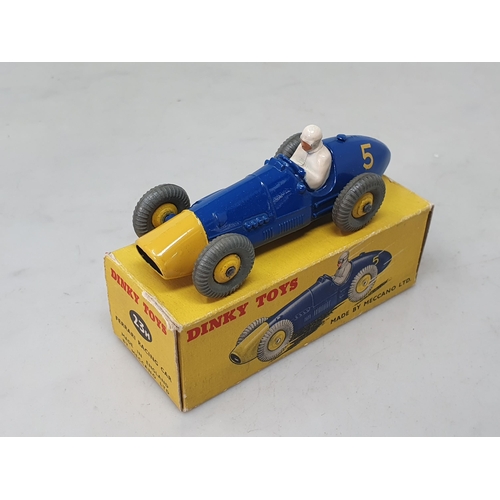 1329 - A boxed Dinky Toys No.23H Ferrari Racing Car, M, box Ex plus