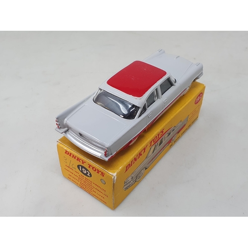 1344 - A boxed Dinky Toys No.192 grey and red De Soto Fireflite Sedan, M, box Ex plus