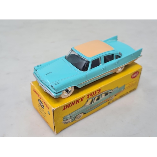 1347 - A boxed Dinky Toys No.192 green and tan De Soto Fireflite Sean, M, box Ex plus