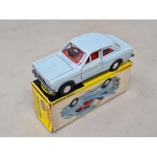 1350 - A boxed Dinky Toys No.168 pale blue Ford Escort, Nr M-M, box Ex