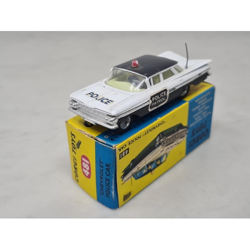 1356 - A boxed Corgi Toys No.481 Chevrolet Police Car, Ex, box Nr M (biro mark to one flap), with leaflet