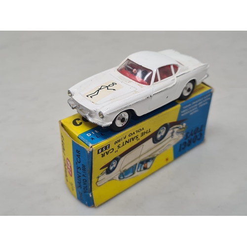 1357 - A boxed Corgi Toys No.258 The 'Saints' Car Volvo P.1800, Ex, box Ex plus