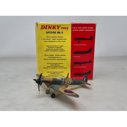 1361 - A boxed Dinky Toys No.719 Spitfire Mk.II with motor driven propeller and retractable undercarriage, ... 