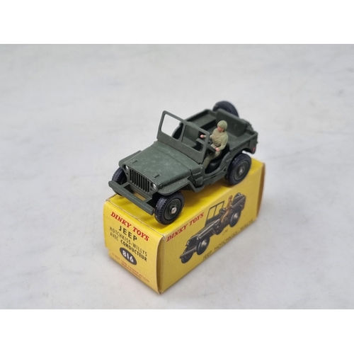 1378 - A boxed French Dinky Toys No.816 Willys Jeep, M, box superb