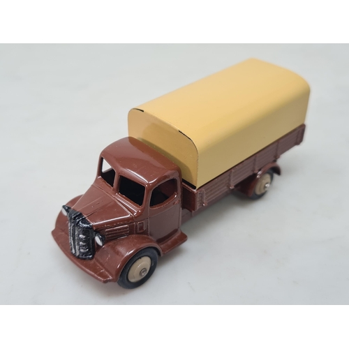 1387 - A very rare Dinky Toys No.30s brown Austin Covered Wagon with tan tilt, superb condition