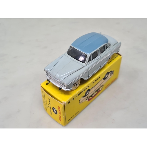 1397 - A boxed French Dinky Toys No.544 grey and blue Simca Aronde P60, Nr M-M, box superb