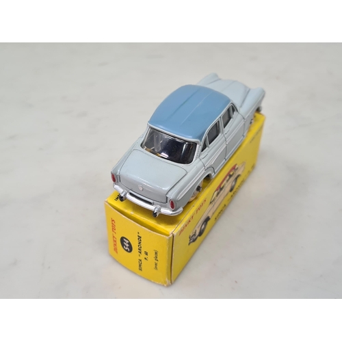 1397 - A boxed French Dinky Toys No.544 grey and blue Simca Aronde P60, Nr M-M, box superb