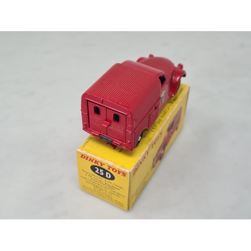 1400 - A boxed French Dinky Toys No.25D Citroen 2CV Fire Van, M, box Ex plus