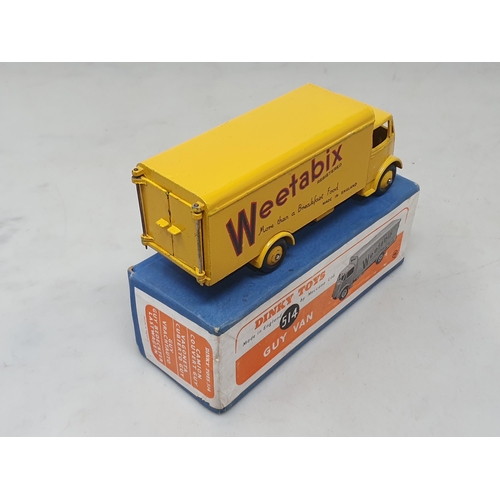 1418 - A boxed Dinky Toys No.514 Guy 'Weetabix' Van, Ex plus, box Ex plus