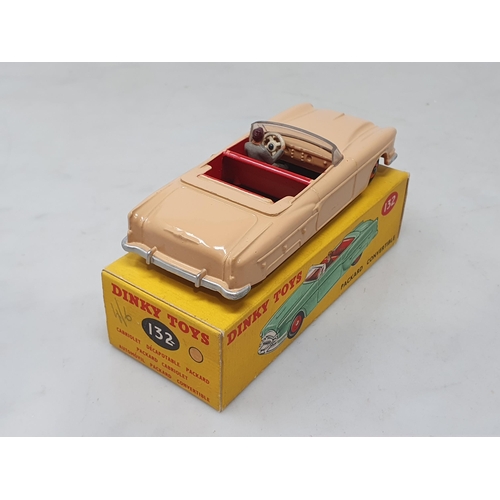 1423 - A boxed Dinky Toys No.132 tan Packard Convertible, M, box Nr perfect