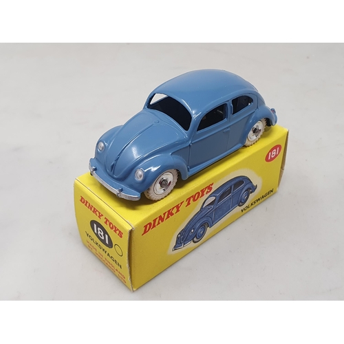 1424 - A boxed Dinky Toys No.181 RAF blue Volkswagen, M, box perfect