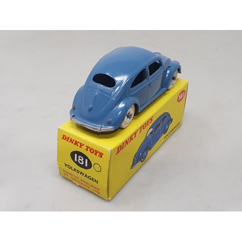 1424 - A boxed Dinky Toys No.181 RAF blue Volkswagen, M, box perfect