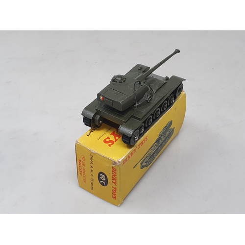 1429 - A boxed French Dinky Toys No.80C Char A.M.X. 13 tonne Tank, Nr M-M, box Ex