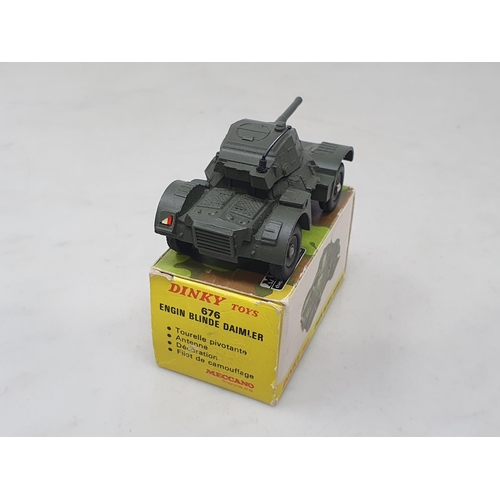 1431 - A boxed Dinky Toys No.676 Daimler Armoured Car, M, box Ex