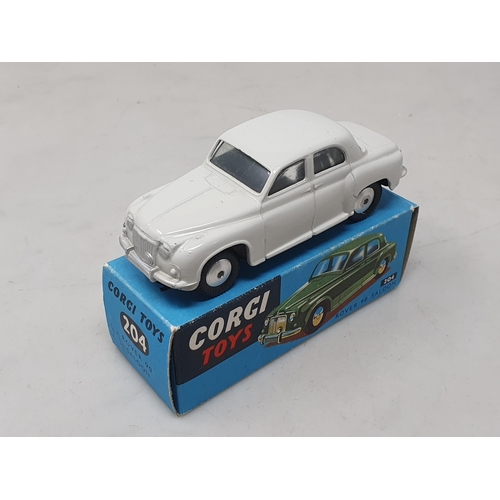 1467 - A boxed Corgi Toys No.204 off white Rover 90 Saloon, Nr M-M, box superb