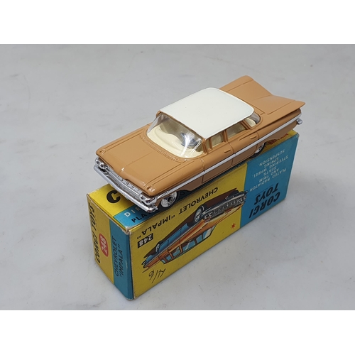 1470 - A boxed Corgi Toys No.248 Chevrolet 'Impala', M, box Ex plus