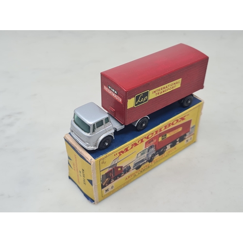 1508 - A boxed Lesney Match box M-2 Articulated Freight Truck, Ex plus, box VG-Ex