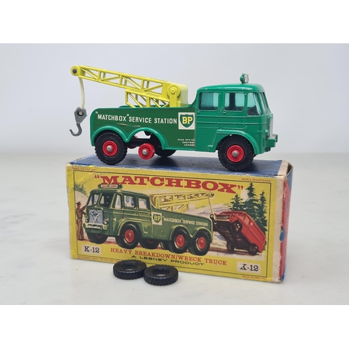 1509 - A boxed Lesney Matchbox K-12 Heavy Breakdown Truck, Ex plus-Nr M, box F-G