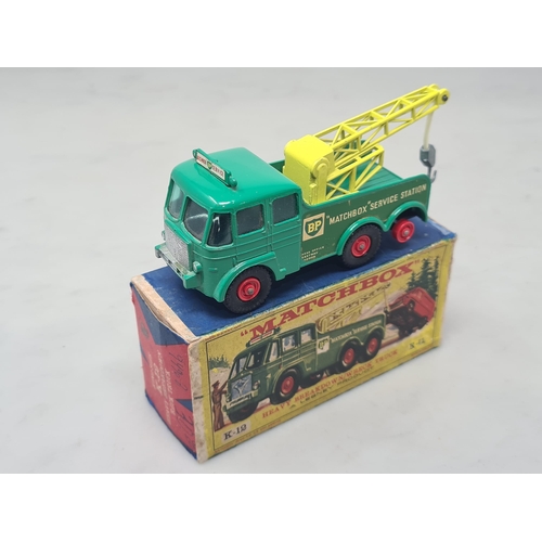 1509 - A boxed Lesney Matchbox K-12 Heavy Breakdown Truck, Ex plus-Nr M, box F-G