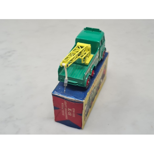 1509 - A boxed Lesney Matchbox K-12 Heavy Breakdown Truck, Ex plus-Nr M, box F-G