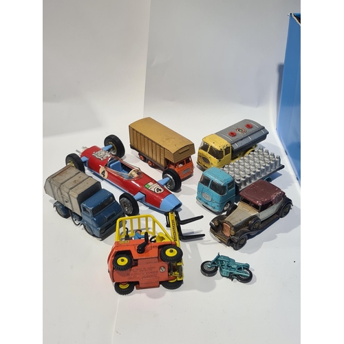 1513 - A collection of unboxed play worn Corgi, Matchbox and Budgie Vehicles including Cori Car Transporter... 