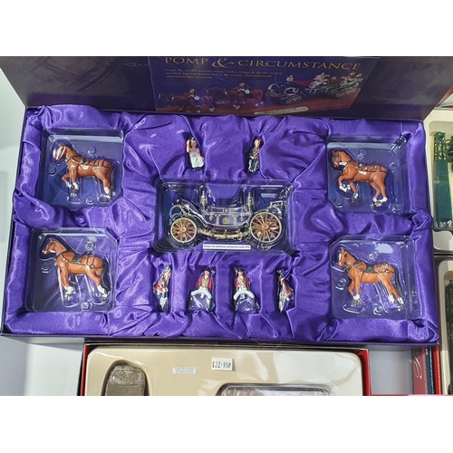 1540 - A boxed Corgi Limited Edition CC09901 Queen's Golden Jubilee State Landau Set and three boxed Corgi ... 