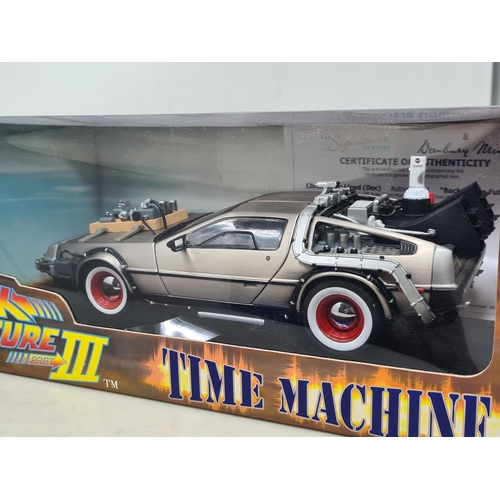 1575 - A boxed Sun Star 1:18 scale Back to the Future III Time Machine, M, appears unopened