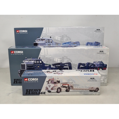 1583 - Three boxed Corgi Heavy Haulage Models including 13501 'G.C. Munton', 17601 'Hills of Botley' and 17... 