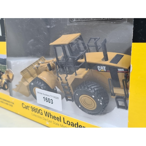 1603 - A boxed Norscot 1:50 scale Caterpillar 980G Wheel Loader