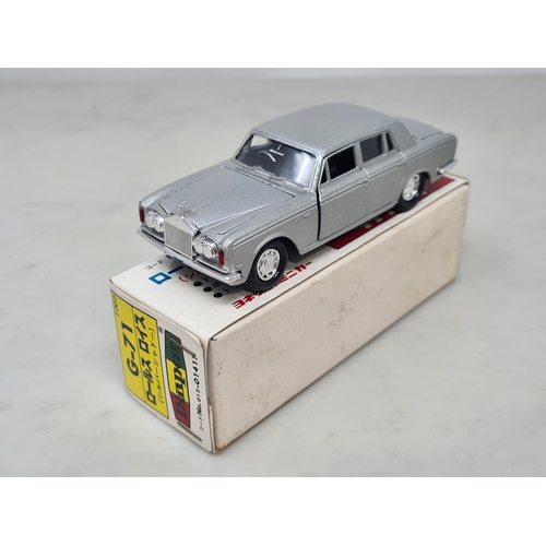 1612 - A boxed Diapet G-71 silver Rolls-Royce, Nr M, box Ex plus