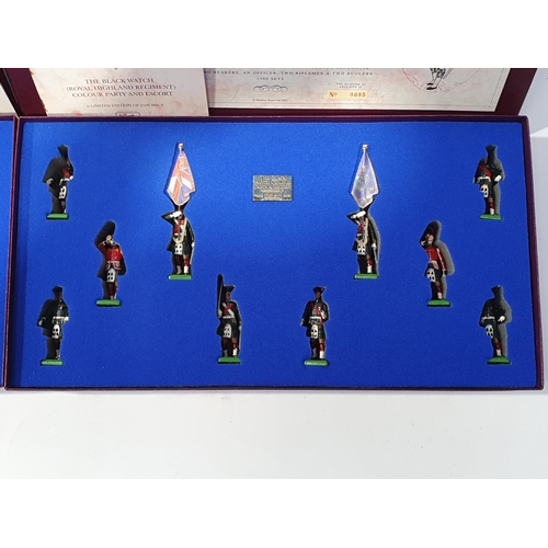 1597 - Two boxed William Britain limited edition Sets including 'The Black Watch, Colour Party & Escort' an... 