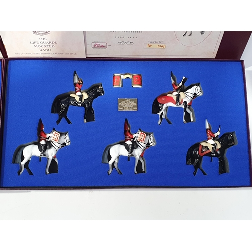 1598 - Two boxed William Britain limited edition Sets including 'The Life Guards Mounted Band', Sets 1 and ... 