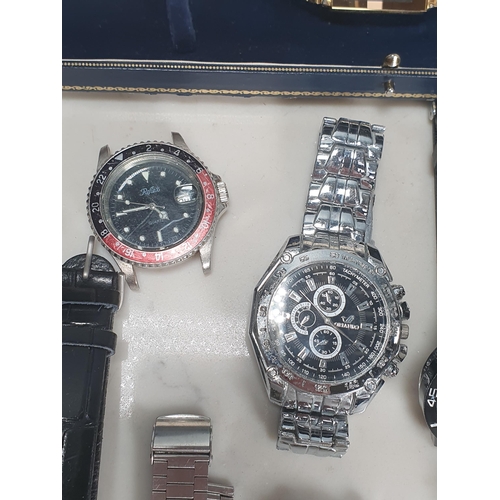 10 - A quantity of Quartz/Automatic lady's and gentleman's Wristwatches including Henley, Minoir, Terner,... 