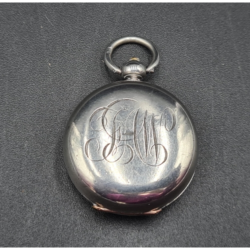 120 - A Victorian silver Pendant Sovereign Case engraved initials, probably Chester 1889, maker: S Mordan