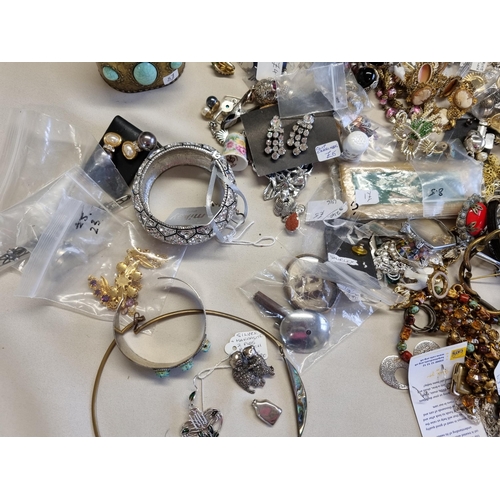 39 - A large collection of modern, vintage and earlier Costume Jewellery